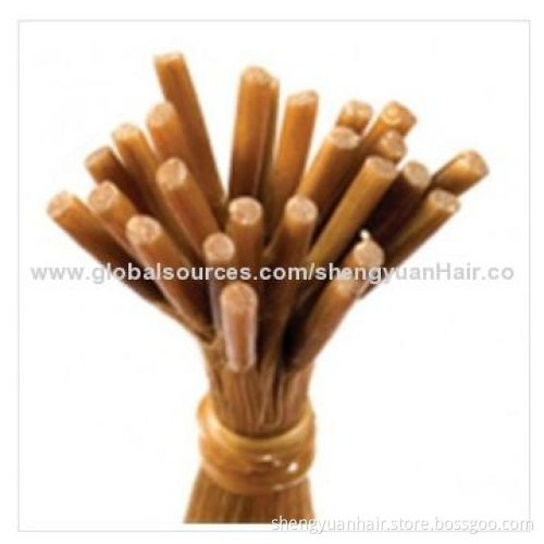 100% hot selling and superior quality wholesale human prebonded hair extension, nail stick hair